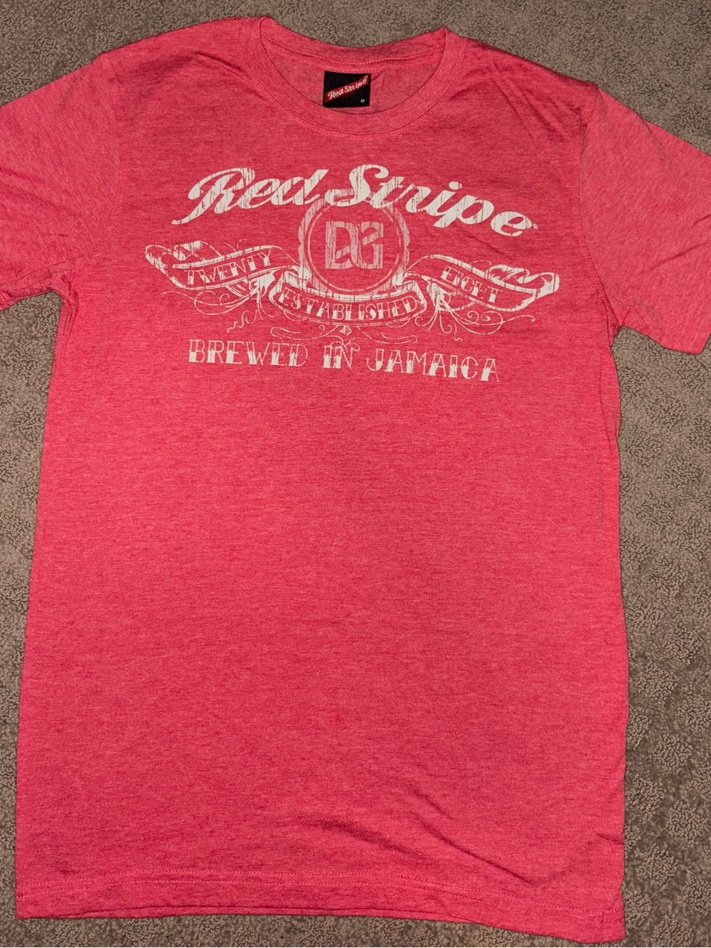 Jamaica Souvenir Tourism T-Shirt (Red Stripe Beer)
